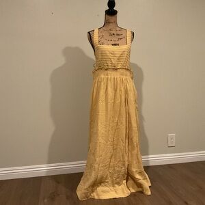 Free People Yellow Maxi Dress- Beautiful dress but I need a medium☹️